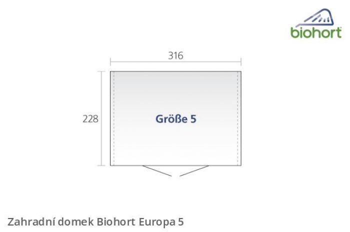 Zahradní domek Europa 5 - Biohort