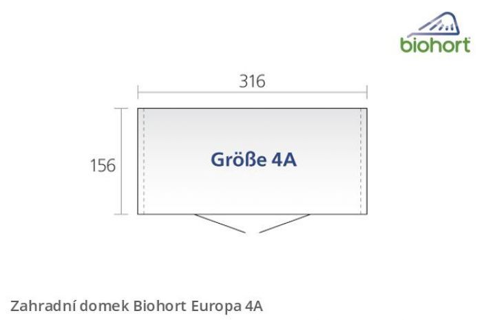 Zahradní domek Europa 4A - Biohort