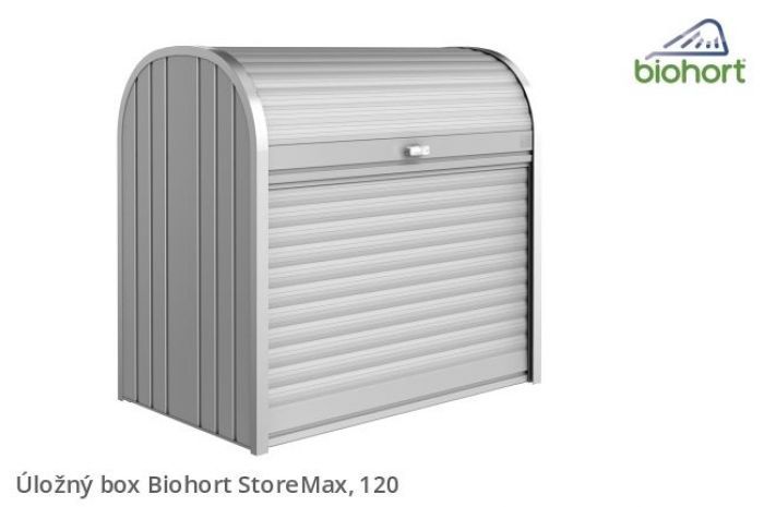 Úložný box StoreMax 120, stříbrná metalíza - Biohort