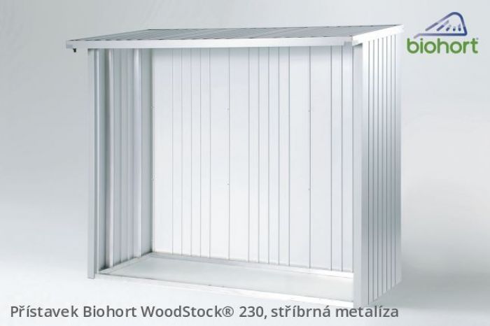 Přístavek WoodStock 230, stříbrná metalíza - Biohort