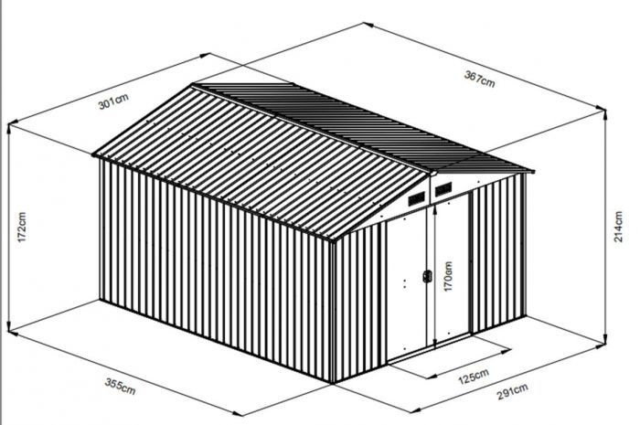 Zahradní domek Maxtore 10x12