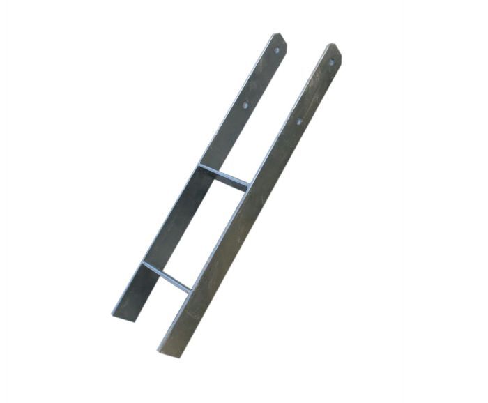 Ocelová H - kotva do země 9 x 9 cm, délka 60 cm