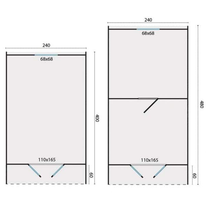 Zahradní domek Camping POD 400 a 480