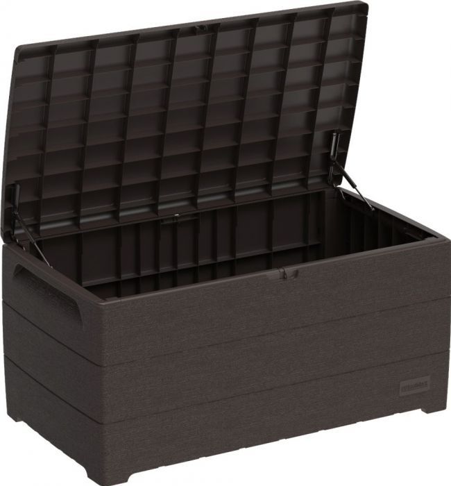 Durabox 416 l Plastový zahradní úložný box 129,5 x 70 x 62,5 cm - hnědý DURAMAX 86602