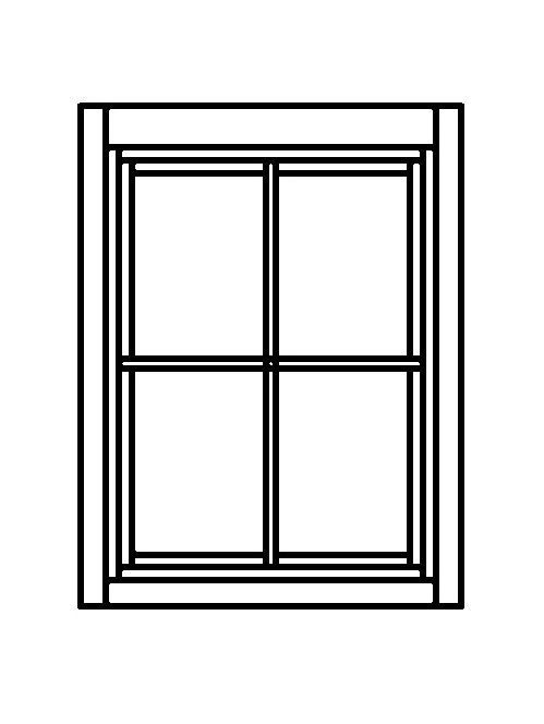 Dřevěné okno Linde 70x90 cm