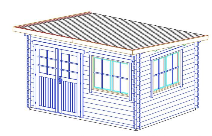 Zahradní domek LILLIAN 380x280