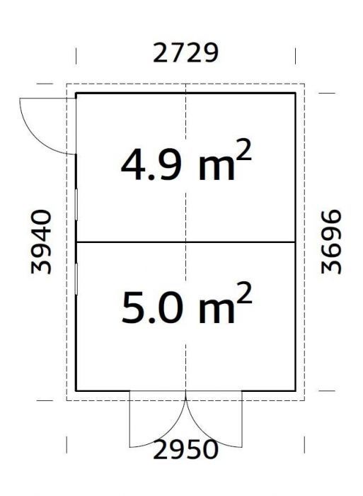 Zahradní domek Dan 273x370