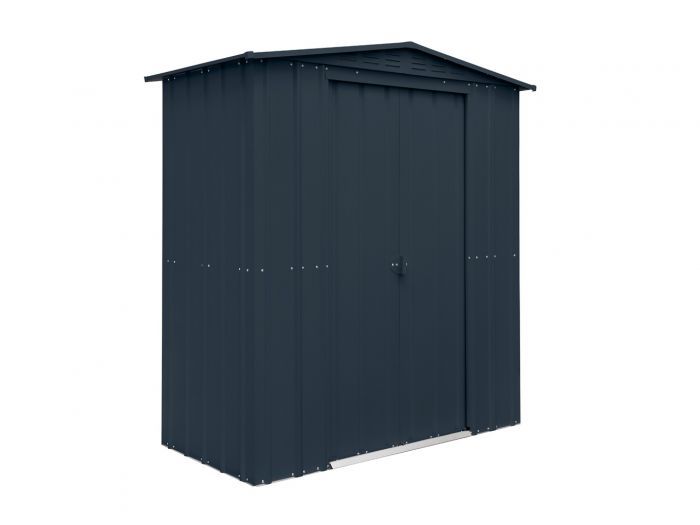 Plechový zahradní domek Globel 6x3 antracit se střešním oknem