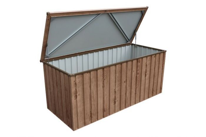 Zahradní úložný box Duramax 71145, 174 x 72 x 73 cm, 585 l - dekor dub