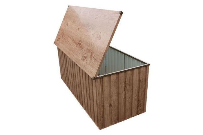 Zahradní úložný box Duramax 71145, 174 x 72 x 73 cm, 585 l - dekor dub