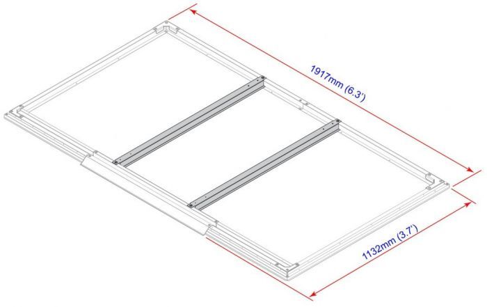 Podlahové profily pro domky 2,5 m2 Duramax 57802