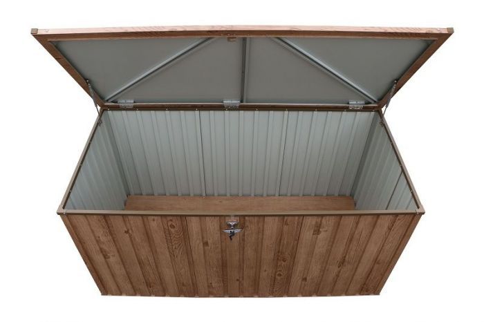 Zahradní úložný box Duramax 71245, 195 x 91 x 94 cm, 1450 l - dekor dub
