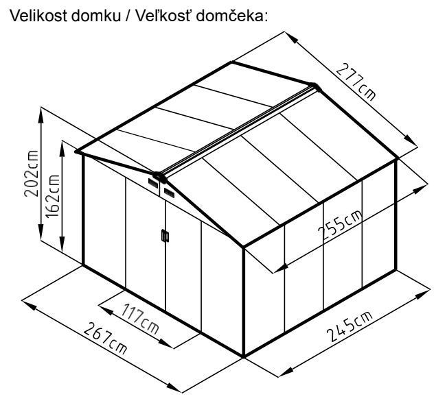 Plechový zahradní domek Archer D