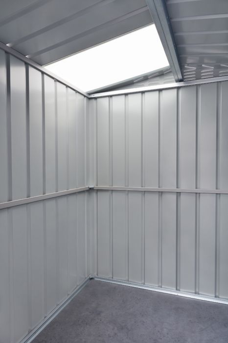 Plechový zahradní domek Globel 6x5 antracit se střešním oknem