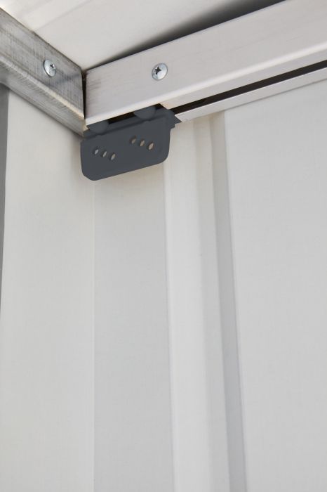 Plechový zahradní domek Globel 6x5 antracit se střešním oknem