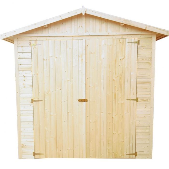 Dřevěná garáž 200x300 s křídlovými vraty