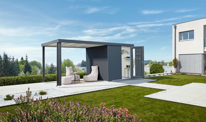 Postranní střecha pro HighLine H5, tmavě šedá metalíza - Biohort