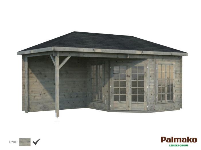 Zahradní domek Melanie 280x280 s přístřeškem