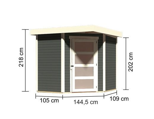 Zahradní domek Karibu SCHWANDORF 3 (73468) terragrau