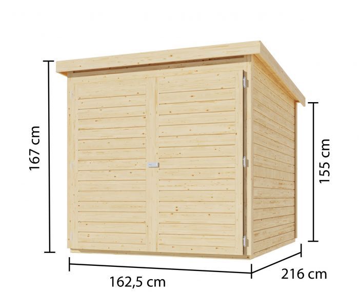 Dřevěná garáž Karibu Fahrradgarage (38647) natur