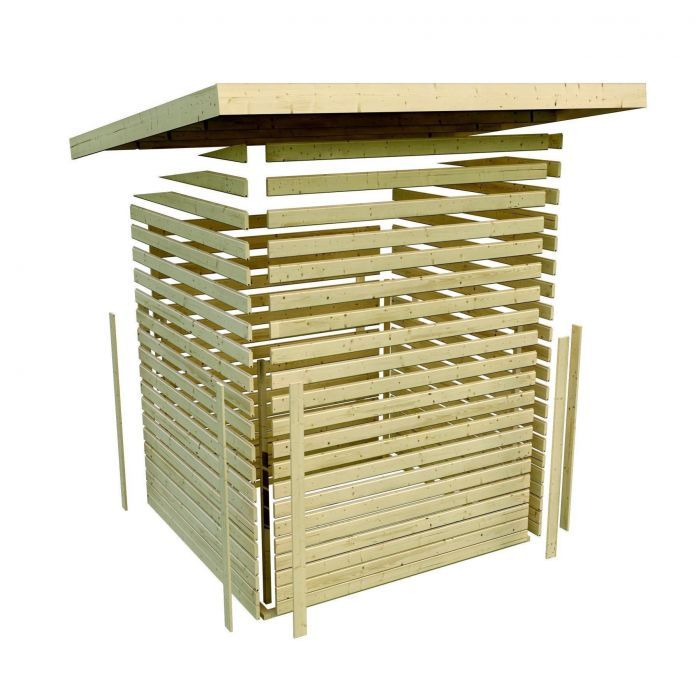 Dřevěná garáž Karibu Fahrradgarage (38647) natur