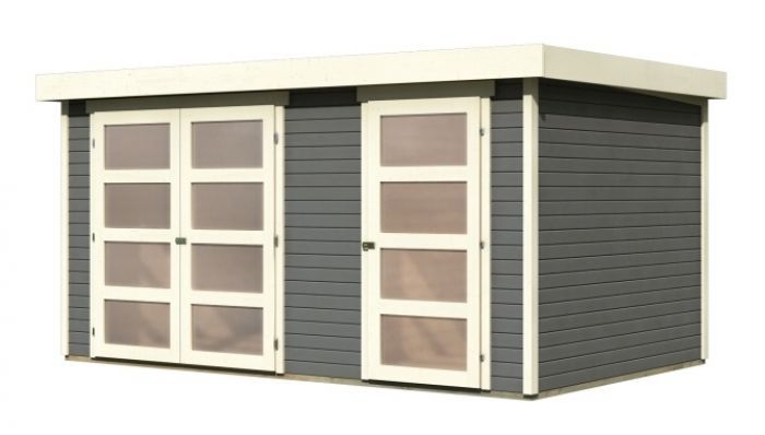 Dřevěný zahradní domek Karibu MÜHLENTRUP 2 (23619) terragrau