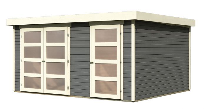 Dřevěný zahradní domek Karibu MÜHLENTRUP 3 (39048) terragrau