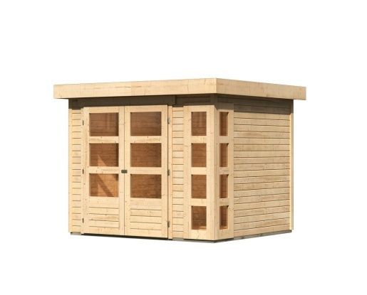 Dřevěný zahradní domek Karibu KERKO 3 (82926) natur