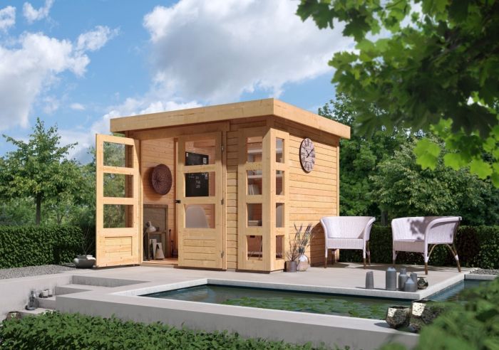 Dřevěný zahradní domek Karibu KERKO 3 (82926) natur