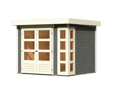 Dřevěný zahradní domek Karibu KERKO 3 (82927) terragrau