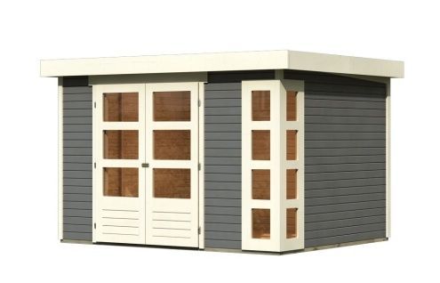 Dřevěný zahradní domek Karibu KERKO 5 (9184) terragrau