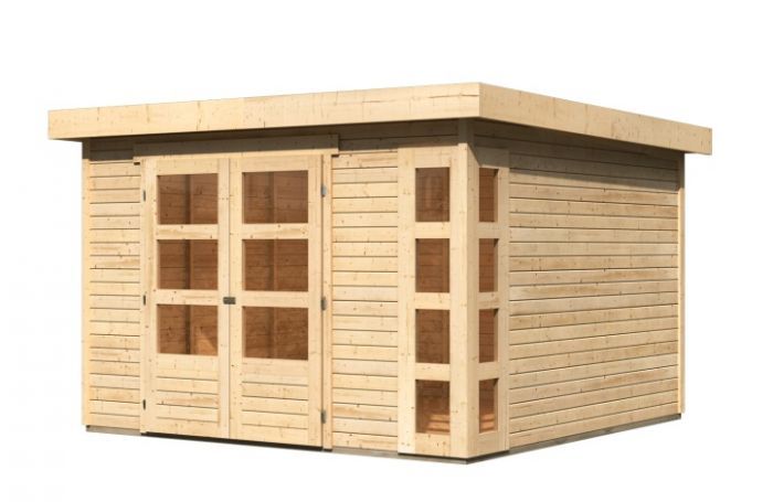 Dřevěný zahradní domek Karibu KERKO 6 (82930) natur