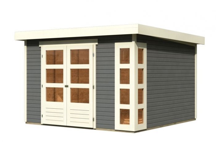 Dřevěný zahradní domek Karibu KERKO 6 (82931) terragrau
