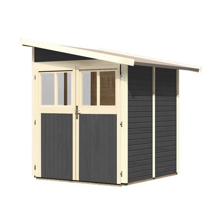 Dřevěný zahradní domek Karibu WANDLITZ 2 (73072) terragrau