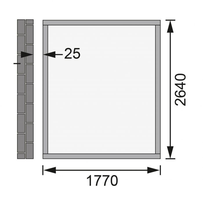 Dřevěný zahradní domek Karibu WANDLITZ 3 (55256) natur