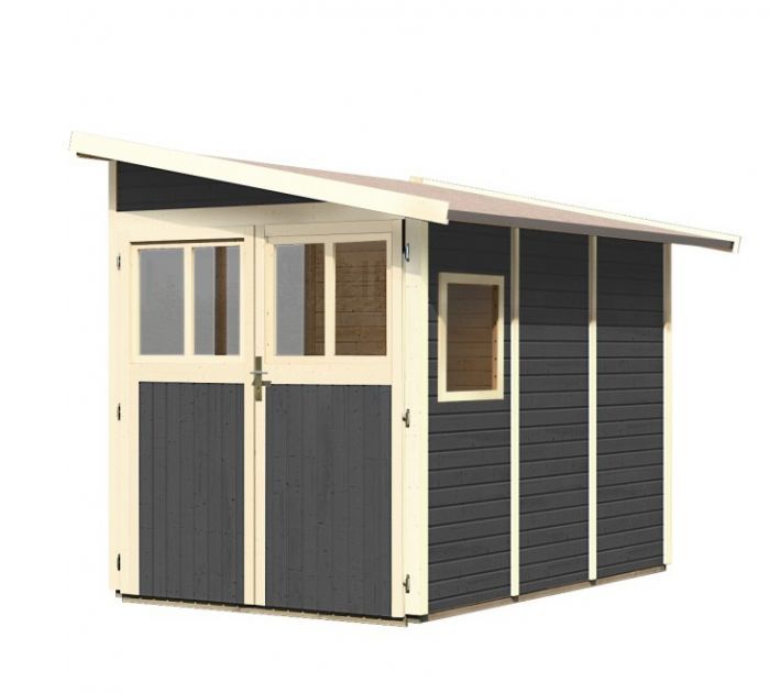 Dřevěný zahradní domek Karibu WANDLITZ 3 (73073) terragrau