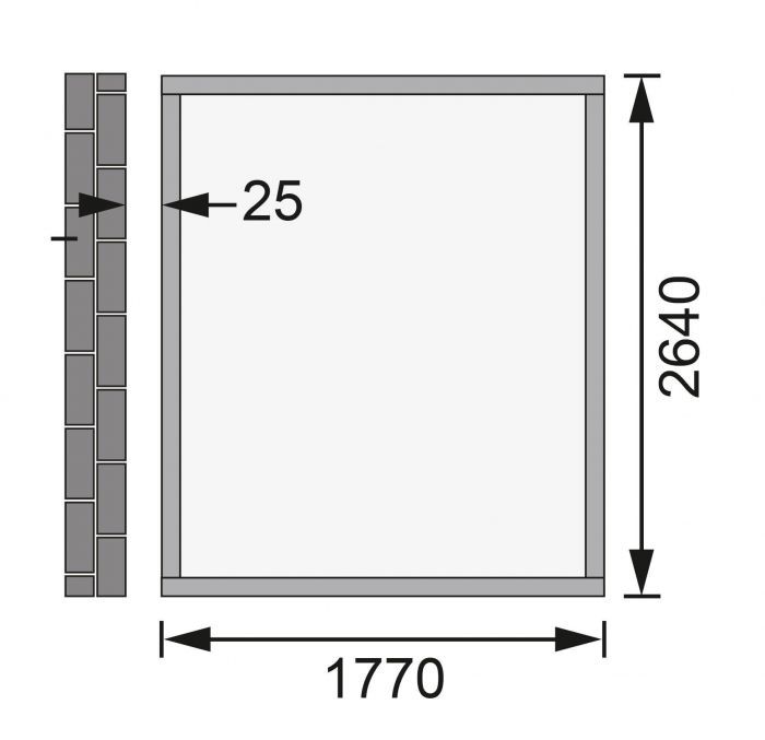 Dřevěný zahradní domek Karibu WANDLITZ 3 (73073) terragrau