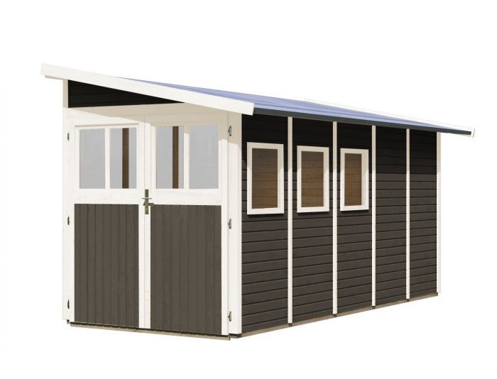 Dřevěný zahradní domek Karibu WANDLITZ 5 (73075) terragrau