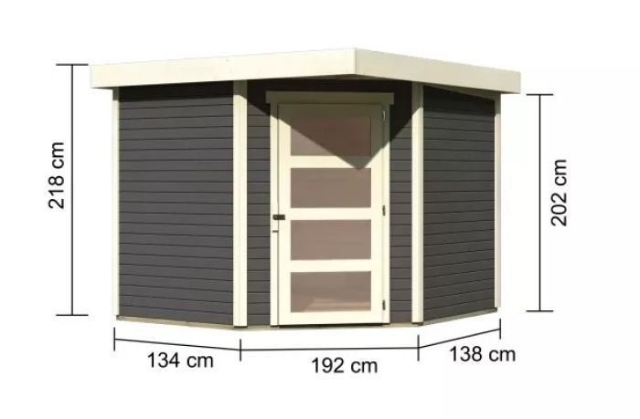 Zahradní domek Karibu SCHWANDORF 5 (73471) terragrau