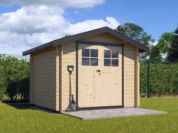 Zahradní domek Albert 250x250 Ekonomik s dvoukřídlými dveřmi