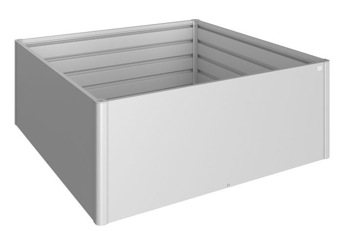 Zvýšený truhlík na zeleninu 200x200, stříbrná metalíza - Biohort