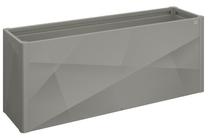 Zvýšený truhlík na zeleninu 200x50 X-Design, šedý křemen metalíza - Biohort