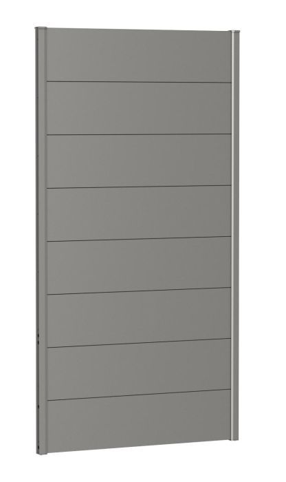 Zástěna na ochranu soukromí bez akrylového skla 100x180, šedý křemen metalíza - Biohort