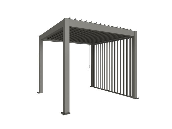 Zahradní hliníková pergola 300x300, šedý křemen metalíza - Biohort