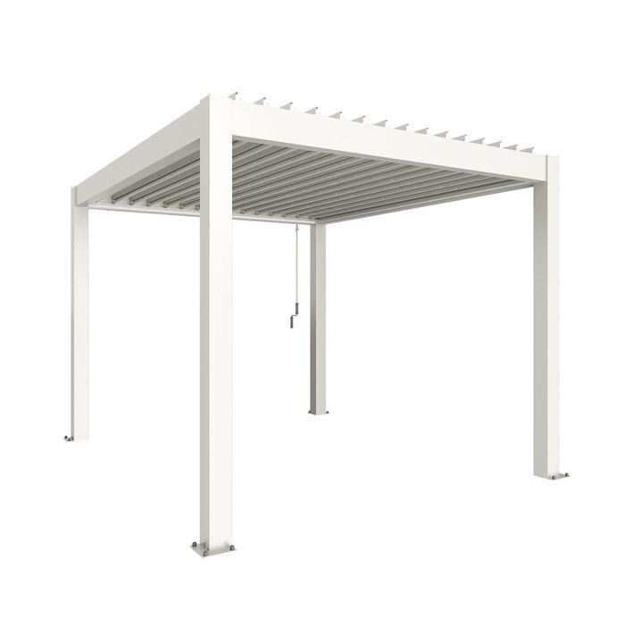 Zahradní hliníková pergola 300x350, bílá - Biohort