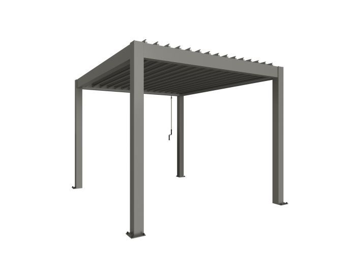 Zahradní hliníková pergola 300x350, šedý křemen metalíza - Biohort