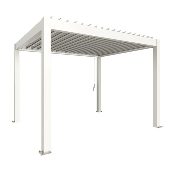 Zahradní hliníková pergola 350x300, bílá - Biohort