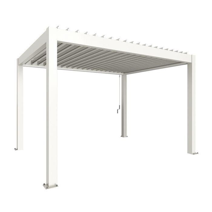 Zahradní hliníková pergola 400x300, bílá - Biohort