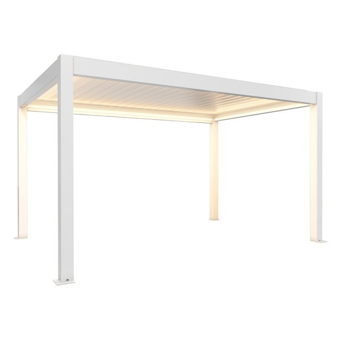 Zahradní hliníková pergola 450x300, bílá - Biohort