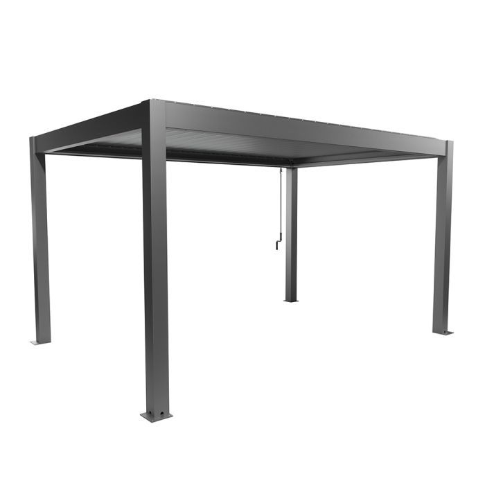 Zahradní hliníková pergola 450x300, šedý křemen metalíza - Biohort